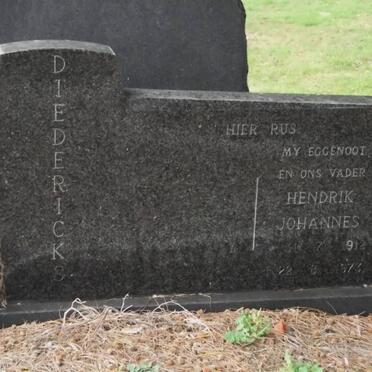 DIEDERICKS Hendrik Johannes 1912-1973