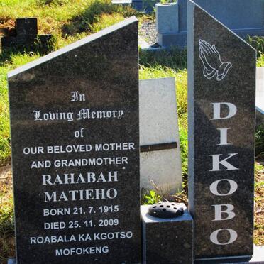 DIKOBO Rahabah Matieho 1915-2009