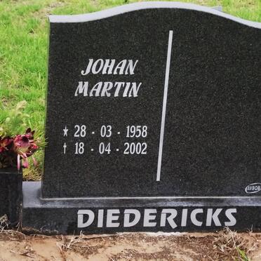 DIEDERICKS Johan Martin 1958-2002