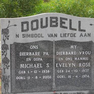 DOUBELL Michael S. 1938-2002 &amp; Evelyn Rose 1937-1974