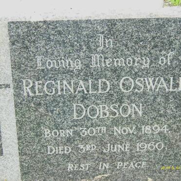 DOBSON Reginald Oswald 1894-1960