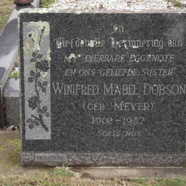 DOBSON Winnifred Mabel nee MEYER 1902-1957
