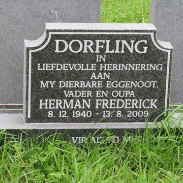 DORFLING Herman Frederick 1940-2009