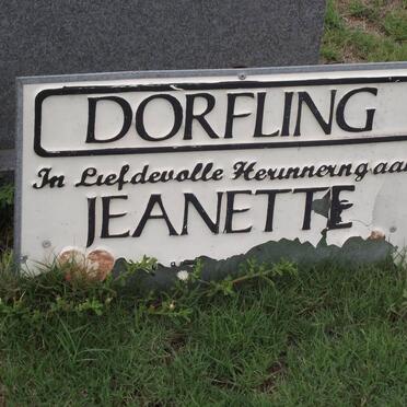 DORFLING Jeanette 1950-2005