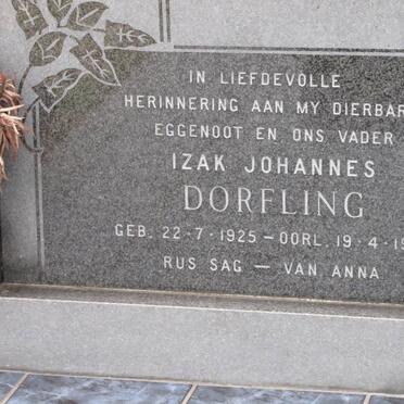 DORFLING Izak Johannes 1925-1975