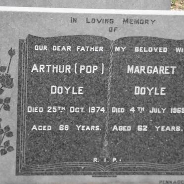 DOYLE Arthur -1974 &amp; Margaret -1969