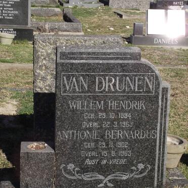 DRUNEN Willem Hendrik, van 1894-1963 :: DRUNEN Anthonie Bernardus, van 1902-1963