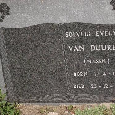 DUUREN Solveig Evelyn, van nee NILSEN 1915-1973