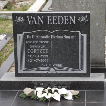 EEDEN Coetzee, van 1929-2009