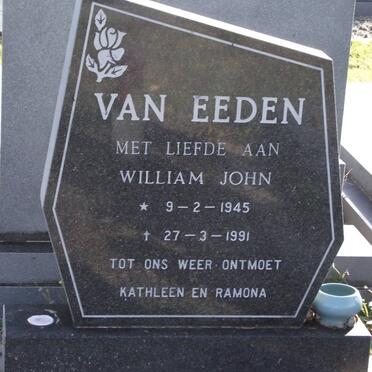 EEDEN William John, van 1945-1991