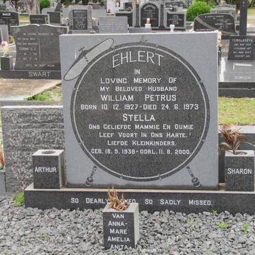 EHLERT William Petrus 1927-1973 &amp; Stella 1938-2000