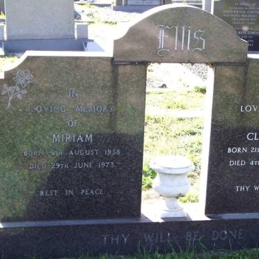 ELLIS Miriam 1938-1973 &amp; Cleve Eric 1933-1981.JPG