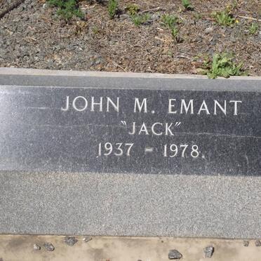 EMANT John M. 1937-1978