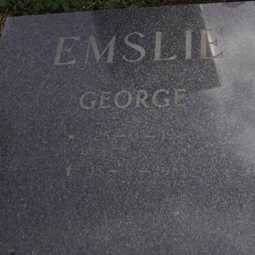 EMSLIE George 1948 - 1989
