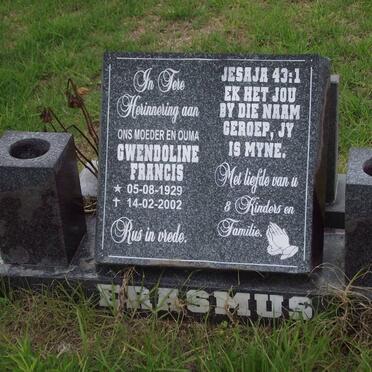 ERASMUS Gwendoline Francis 1929-2002