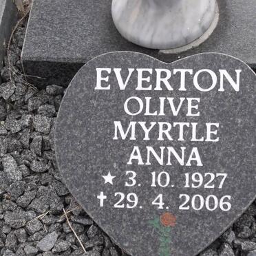 EVERTON Olive Myrtle Anna 1927-2006