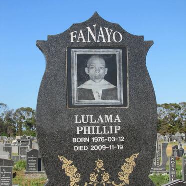 FANAYO Lulama Phillip 1976-2009