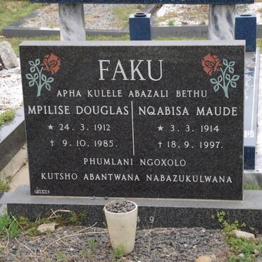 FAKU Mpilise Douglas 1912-1985 &amp; Nqabisa Maude 1914-1997