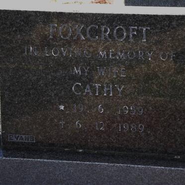 FOXCROFT Cathy 1959-1989