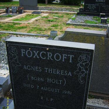 FOXCROFT Agnes Theresa nee HOLT -1981