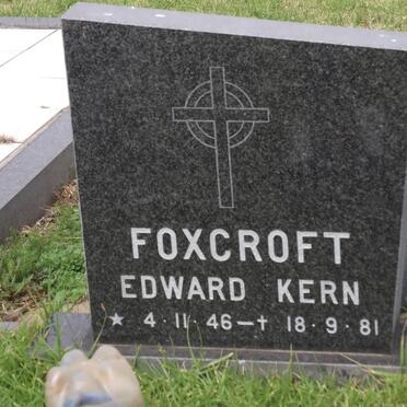 FOXCROFT Edward Kern 1946-1981
