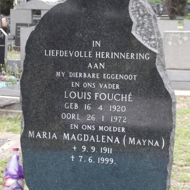 FOUCHE Louis 1920-1972 &amp; Maria Magdalena 1911-1999