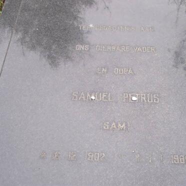 FOURIE Samuel Petrus 1902-1986 &amp; Johanna Jacomina VAN DER WESTHUIZEN 1907-1972