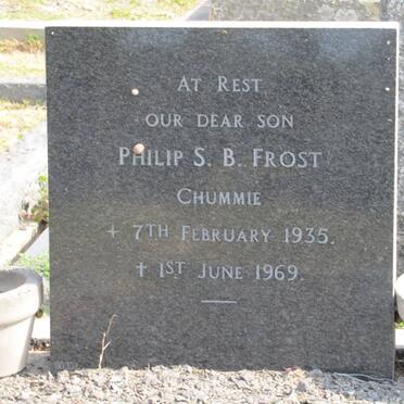 FROST Philip S.B. 1935-1969