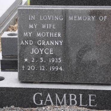 GAMBLE Joyce 1935-1994