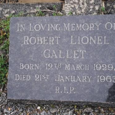 GALLET Robert Lionel 1929-1963
