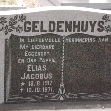 GELDENHUYS Elias Jacobus 1917-1971