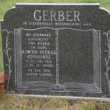 GERBER Alwyn Petrus Johannes 1926-2000