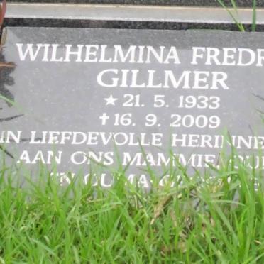 GILLMER Wilhelmina Fredrika 1933-2009