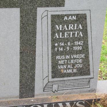 GOUWS Maria Aletta 1942-1999