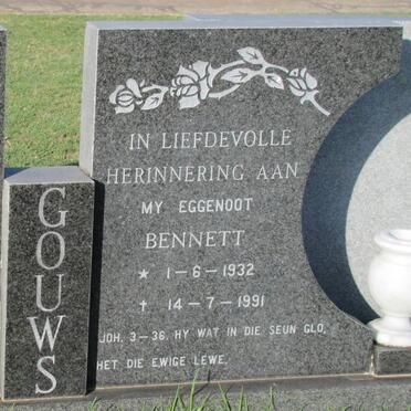GOUWS Bennett 1932-1991