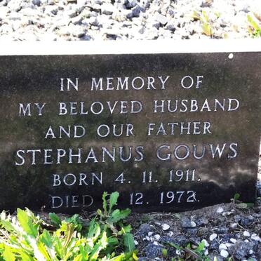 GOUWS Stephanus 1911-1972