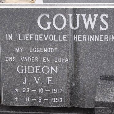 GOUWS Gideon J.V.E. 1917-1993