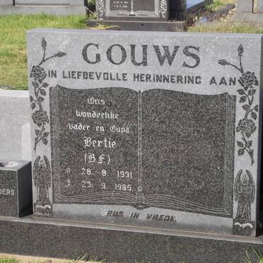 GOUWS B.F. 1931-1985
