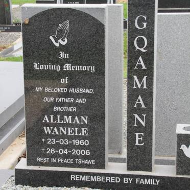GQAMANE Allman Wanele 1960-2006