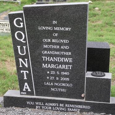 GQUNTA Thandiwe Margaret 1940-2005