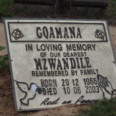 GQAMANA Mzwandile 1966-2003