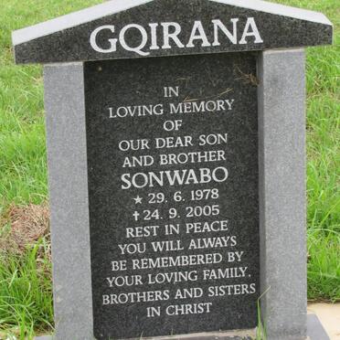 GQIRANA Sonwabo 1978-2005