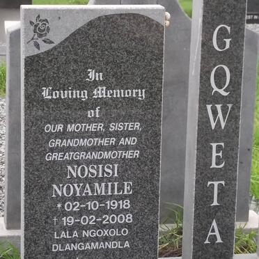 GQWETA Nosisi Nayamile 1918-2008