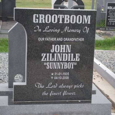 GROOTBOOM John Zilindile 1935-2008