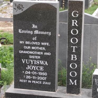 GROOTBOOM Vuyiswa Joyce 1950-2007