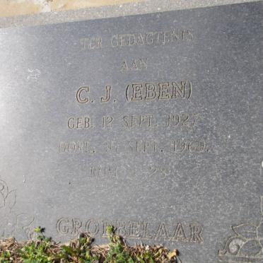 GROBBELAAR C.J. 1927-1969