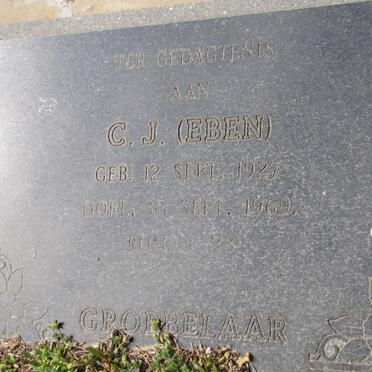 GROBBELAAR C.J. 1927-1969