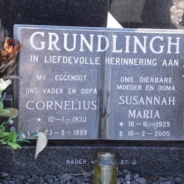 GRUNDLINGH Cornelius 1930-1999 &amp; Susannah Maria 1929-2005