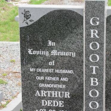 GROOTBOOM Arthur Dede 1937-2005