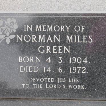 GREEN Norman Miles 1904-1972